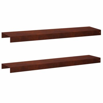 Vidaxl Pokrivni profil za vrtno obrobo 2 kos 100 x 20 x 5 cm