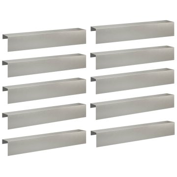 Vidaxl Pokrivni profil za vrtno obrobo 10 kos 100 x 15 x 15 cm
