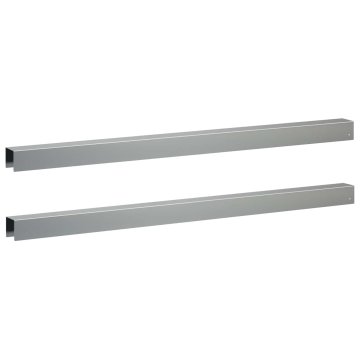 Vidaxl Pokrivni profil za vrtno obrobo 2 kos 100 x 5 x 5 cm