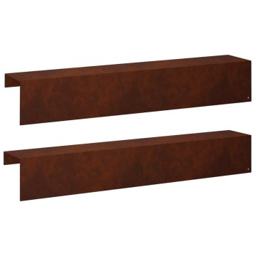 Vidaxl Pokrivni profil za vrtno obrobo 2 kos 100 x 20 x 15 cm
