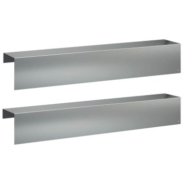 Vidaxl Pokrivni profil za vrtno obrobo 2 kos 100 x 20 x 15 cm
