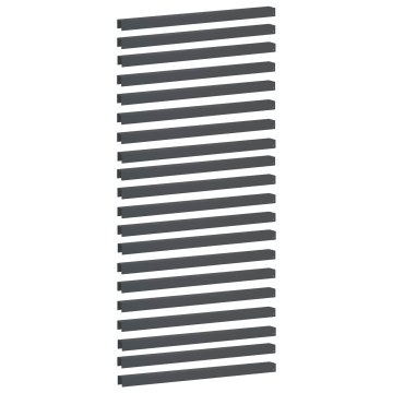 Vidaxl Pokrivni profil za vrtno obrobo 20 kos 100 x 6 x 5 cm Jeklo