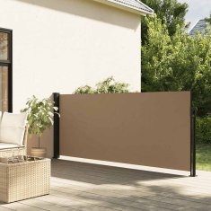 Vidaxl Zložljiva stranska tenda taupe 120x600 cm