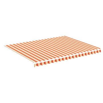 Vidaxl Nadomestno blago za tendo rumeno in oranžno 4,5x3,5 m poliester