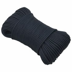 Vidaxl Večnamenska vrv 4 mm 50 m Kraljevo modra Poliester