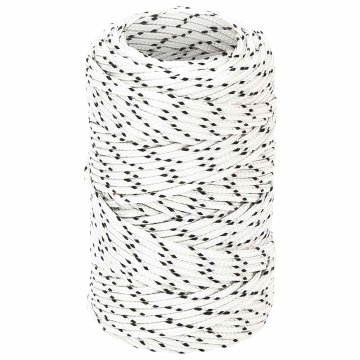 Vidaxl Večnamenska vrv 2 mm 25 m Bela Poliester