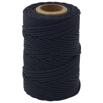Vidaxl Večnamenska vrv 2 mm 50 m Kraljevo modra Poliester
