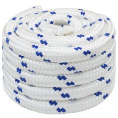Vidaxl Večnamenska uporabna vrv 50 mm 10 m Bela in modra PP
