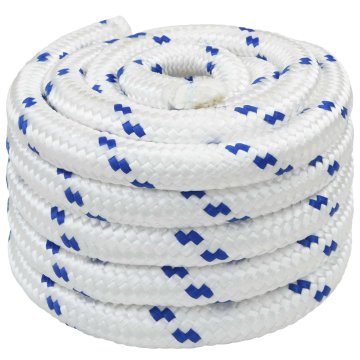 Vidaxl Večnamenska uporabna vrv 50 mm 10 m Bela in modra PP