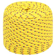 Vidaxl Večnamenska uporabna vrv 8 mm 25 m Rumena PP