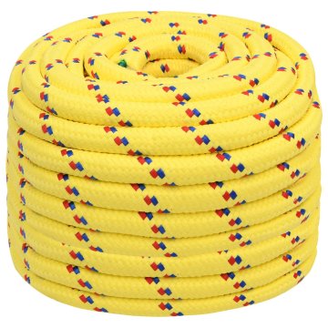 Vidaxl Večnamenska uporabna vrv 20 mm 50 m Rumena PP