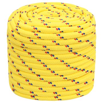 Vidaxl Večnamenska uporabna vrv 18 mm 100 m Rumena PP