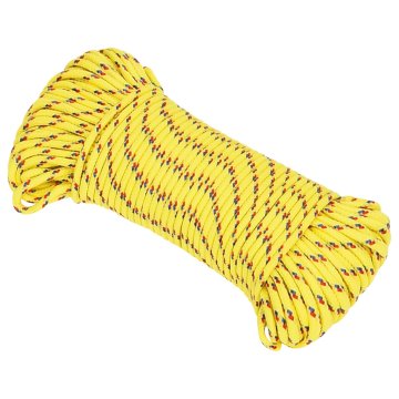 Vidaxl Večnamenska uporabna vrv 5 mm 50 m Rumena PP