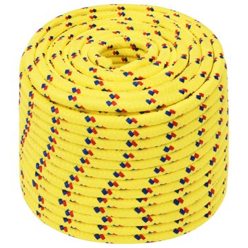 Vidaxl Večnamenska uporabna vrv 12 mm 250 m Rumena PP