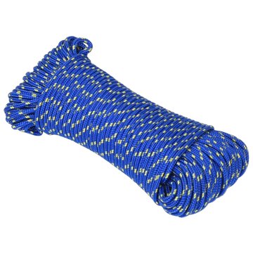 Vidaxl Večnamenska uporabna vrv 4 mm 500 m Modra PP