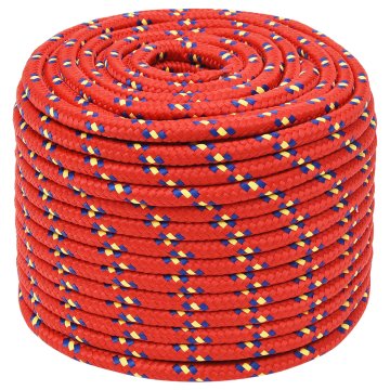 Vidaxl Večnamenska uporabna vrv 14 mm 100 m Rdeča PP