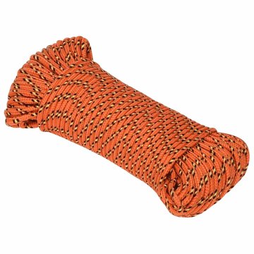 Vidaxl Večnamenska uporabna vrv 5 mm 50 m Oranžna PP