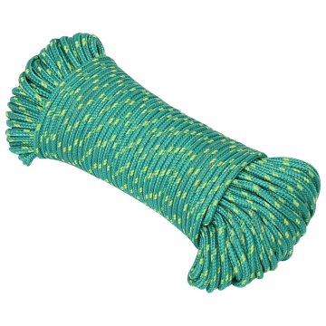 Vidaxl Večnamenska uporabna vrv 4 mm 500 m Zelena PP