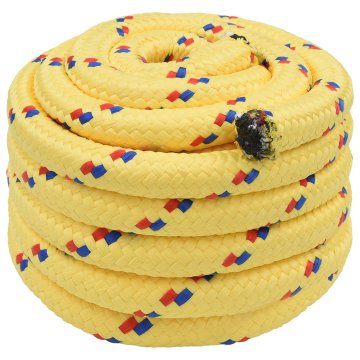 Vidaxl Večnamenska uporabna vrv 60 mm 10 m Rumena PP