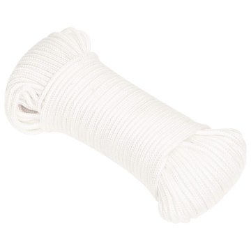 Vidaxl Večnamenska uporabna vrv 5 mm 250 m Bela PP