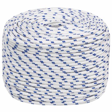 Vidaxl Večnamenska uporabna vrv 8 mm 50 m Bela in modra PP
