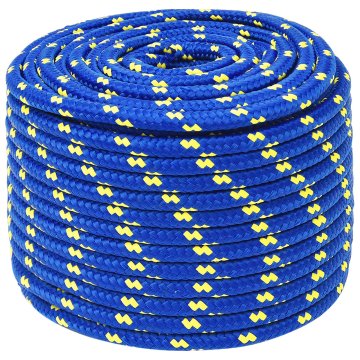 Vidaxl Večnamenska uporabna vrv 14 mm 100 m Modra PP