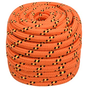 Vidaxl Večnamenska uporabna vrv 20 mm 50 m Oranžna PP