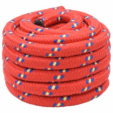 Vidaxl Večnamenska uporabna vrv 30 mm 50 m Rdeča PP