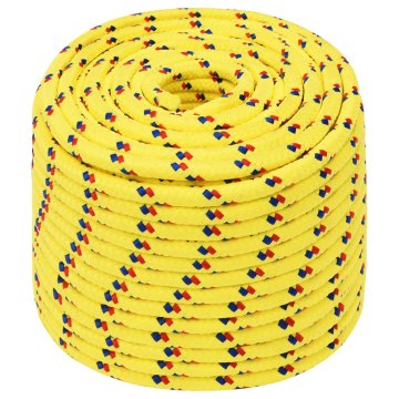 Vidaxl Večnamenska uporabna vrv 12 mm 50 m Rumena PP