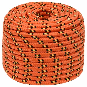 Vidaxl Večnamenska uporabna vrv 12 mm 250 m Oranžna PP