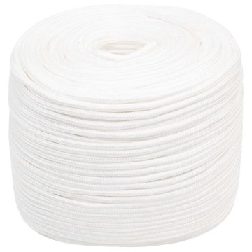 Vidaxl Večnamenska uporabna vrv 8 mm 100 m Bela PP