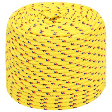 Vidaxl Večnamenska uporabna vrv 8 mm 250 m Rumena PP