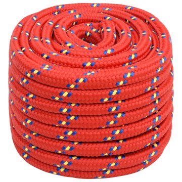 Vidaxl Večnamenska uporabna vrv 20 mm 50 m Rdeča PP