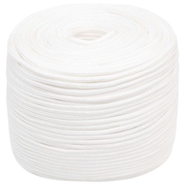 Vidaxl Večnamenska uporabna vrv 6 mm 500 m Bela PP