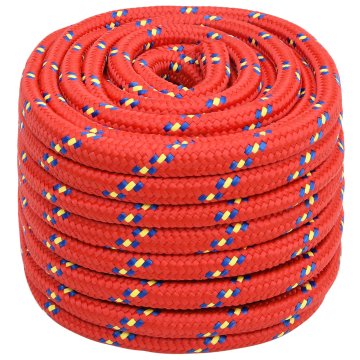 Vidaxl Večnamenska uporabna vrv 20 mm 25 m Rdeča PP