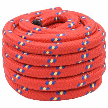 Vidaxl Večnamenska uporabna vrv 30 mm 10 m Rdeča PP