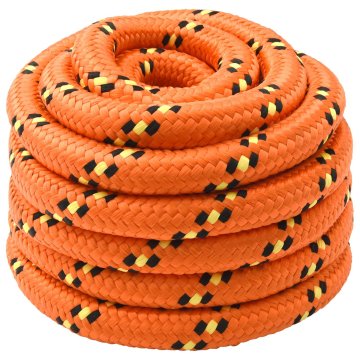 Vidaxl Večnamenska uporabna vrv 50 mm 5 m Oranžna PP