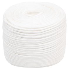 Vidaxl Večnamenska uporabna vrv 8 mm 250 m Bela PP