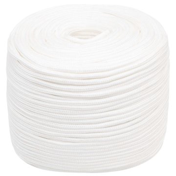 Vidaxl Večnamenska uporabna vrv 8 mm 250 m Bela PP