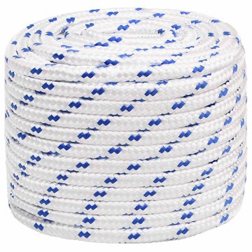 Vidaxl Večnamenska uporabna vrv 20 mm 25 m Bela in modra PP