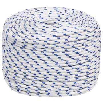 Vidaxl Večnamenska uporabna vrv 10 mm 25 m Bela in modra PP