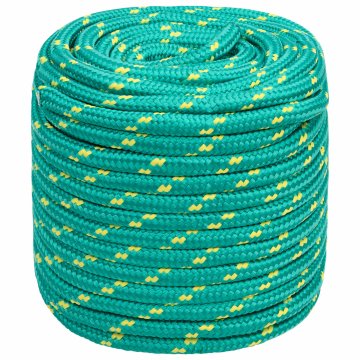 Vidaxl Večnamenska uporabna vrv 16 mm 25 m Zelena PP