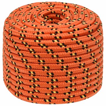Vidaxl Večnamenska uporabna vrv 14 mm 25 m Oranžna PP