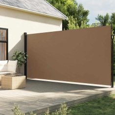 Vidaxl Zložljiva stranska tenda taupe 200x500 cm