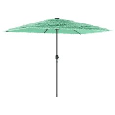 Vidaxl Vrtni senčnik z jeklenim drogom zelen 300x200x250 cm