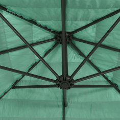Vidaxl Vrtni senčnik z jeklenim drogom zelen 268x268x226 cm