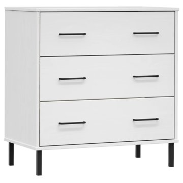 Vidaxl Komoda s 3 predali 77x40x79,5 cm trden les OSLO