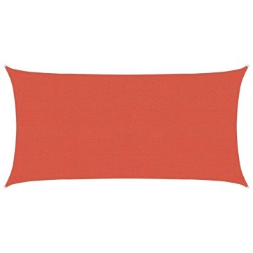 Vidaxl Senčno jadro 160 g/m² terakota 2x3,5 m HDPE