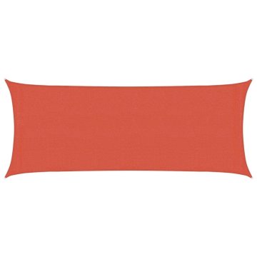 Vidaxl Senčno jadro 160 g/m² terakota 2x5 m HDPE