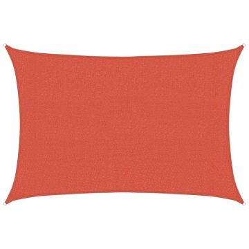 Vidaxl Senčno jadro 160 g/m² terakota 3x4 m HDPE